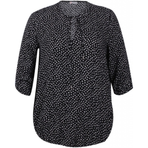 Gozzip  lettere oversize bluse (Sort/Hvid)