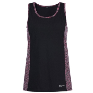Studio Gym fitness top - sort m. kontrast
