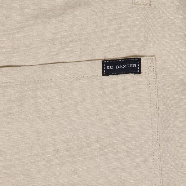 Beige hør shorts - Ed Baxter