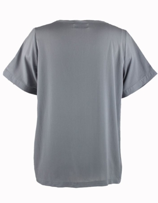Deluca grå top m. broderi Deluca grå top m. broderi