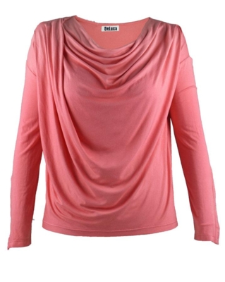 Deluca bluse m. 3/4 lange ærmer Deluca bluse m. 3/4 lange ærmer