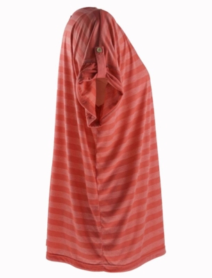 Deluca T-shirt (Coral stribet) Deluca T-shirt (Coral stribet)