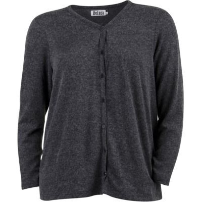 DeLuca cardigan (Grå melange) DeLuca cardigan (Grå melange)