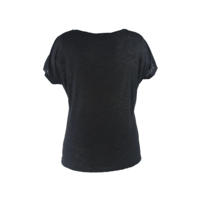 Veto T-shirt m. print og nitter (Sort) Veto T-shirt m. print og nitter (Sort)