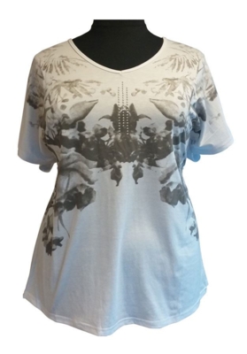 Hvid Studio T-shirt m. print Hvid Studio T-shirt m. print