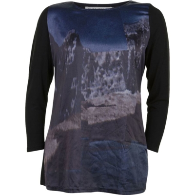 Sorte bluse fra Studio med print Sorte bluse fra Studio med print