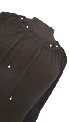 Gozzip viskose bluse (Sort) Gozzip viskose bluse (Sort)