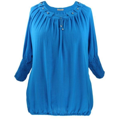 Gozzip viskose bluse (Blå) Gozzip viskose bluse (Blå)