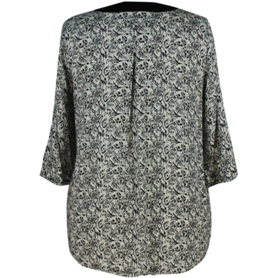 Gozzip chiffonbluse m. 3/4 ærmer Gozzip chiffonbluse m. 3/4 ærmer