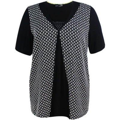 Näis bluse m. v-hals (Sort) (K/Æ) Näis bluse m. v-hals (Sort) (K/Æ)