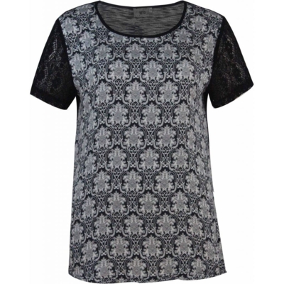 Sort/Hvid printet Veto T-shirt Sort/Hvid printet Veto T-shirt