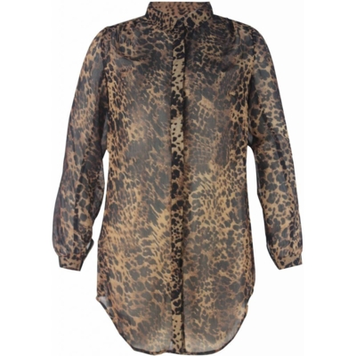 Veto skjorte i leopard print (L/Æ) Veto skjorte i leopard print (L/Æ)