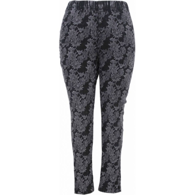 Gozzip leggins m. gråt blomstret mønster Gozzip leggins m. gråt blomstret mønster