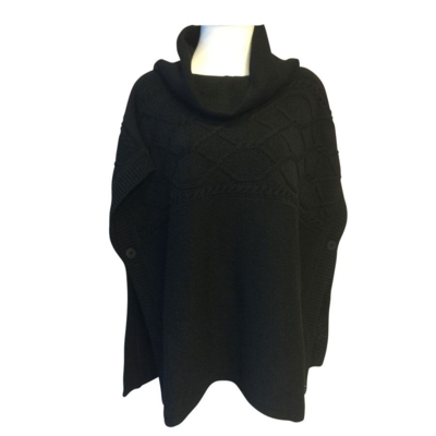 Handberg sort poncho Handberg sort poncho