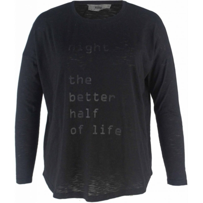 Langærmet sort Veto T-shirt Langærmet sort Veto T-shirt