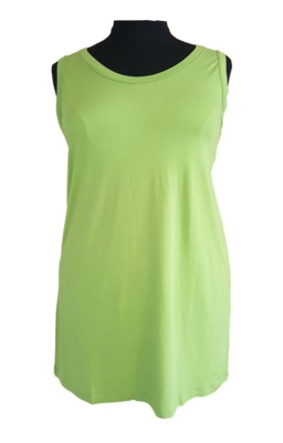 Lang og blød Handberg basis top (Lime) Lang og blød Handberg basis top (Lime)