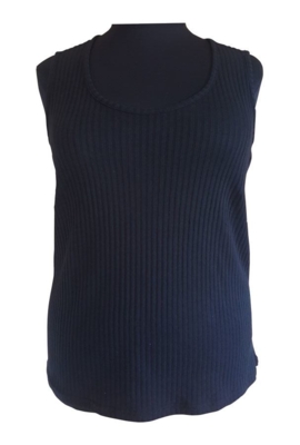 Handberg top med brede stroppe (Sort) Handberg top med brede stroppe (Sort)