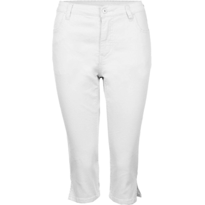 Hvide Capri bukser m. stræk (Fit 55) - Studio Hvide Capri bukser m. stræk (Fit 55) - Studio