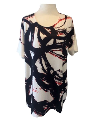 Off-white T-shirt m. print - OneMore Off-white T-shirt m. print - OneMore