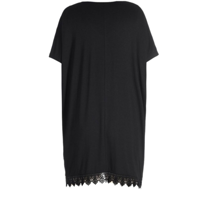 Sort T-shirt m. v-hals - Studio Sort T-shirt m. v-hals - Studio