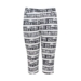 Hvide Studio capribukser m. sort print Hvide Studio capribukser m. sort print