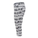 Hvide Studio capribukser m. sort print Hvide Studio capribukser m. sort print