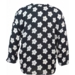 Sort Studio bluse m. hvidt blomster print