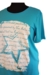 Turkis T-shirt m. hvidt print – Handberg Turkis T-shirt m. hvidt print – Handberg
