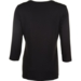 Sort T-shirt med 3/4 lange ærmer Sort T-shirt med 3/4 lange ærmer
